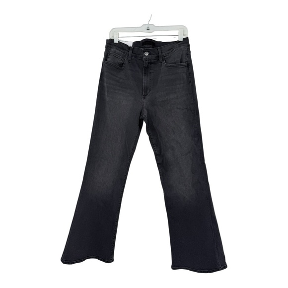 JOE’S JEANS THE MOLLY PETITE HIGH RISE FLARE IN BLACK NWT - Picture 3 of 10
